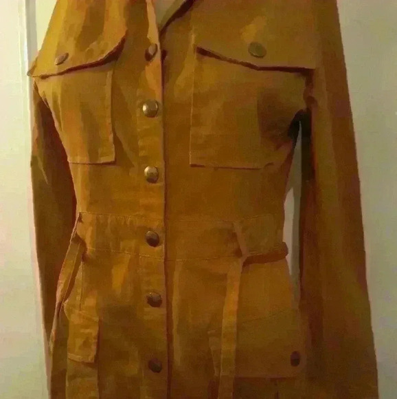 Fashion nova Cargo orangey brown sexy party, office Casual dress  S M - Picture 3 of 8